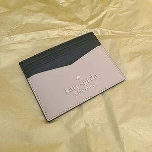 Kate Spade Black and Cream Card Holder